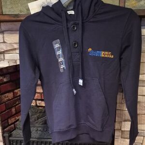 NWT BOYS Navy Blue Hoodie with Logo